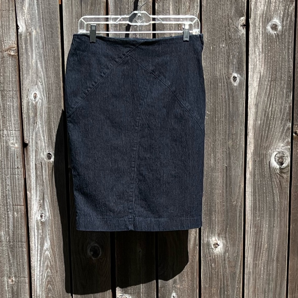 Nicole Miller patchwork denim Pencil Skirt size 6